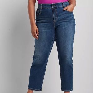 Lane Bryant High Rise Girlfriend Straight Jeans